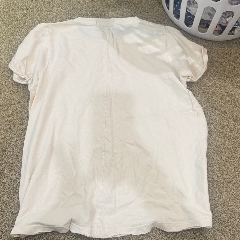 Wildfox Cream Graphic Tee with Black Text - Picture 5 of 5